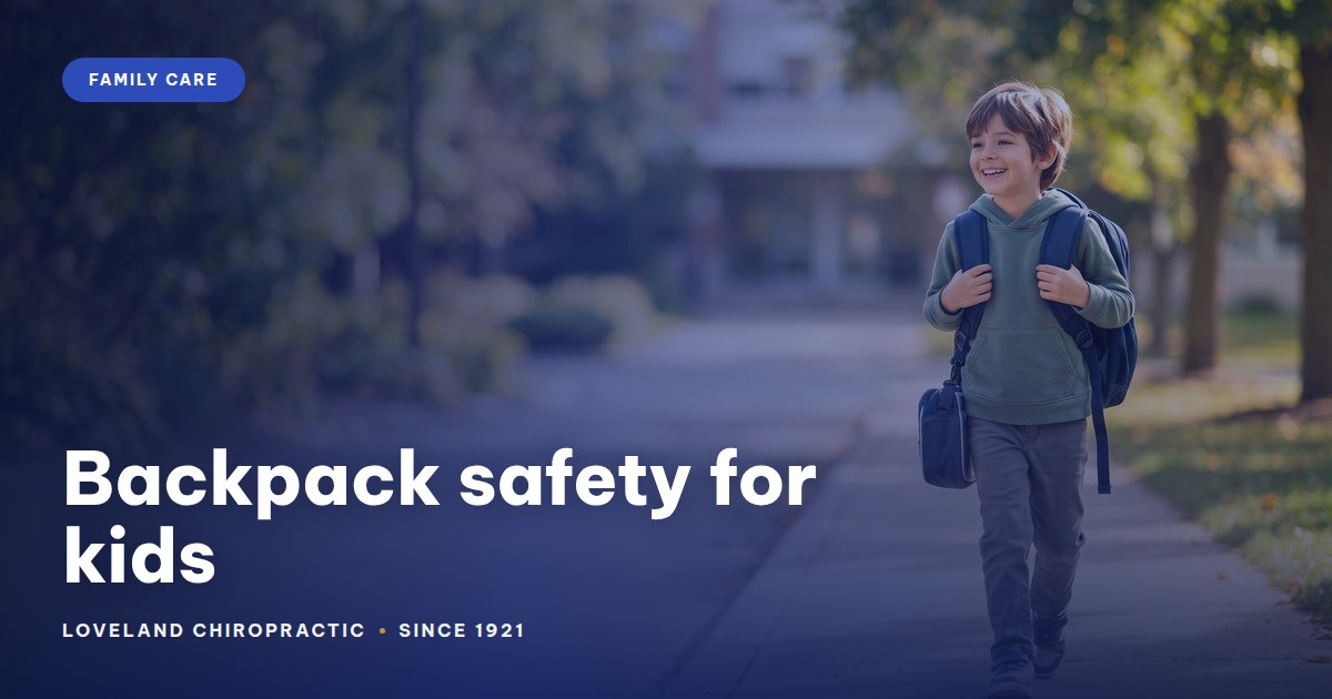 Backpack safety for kids: protecting growing spines this school year